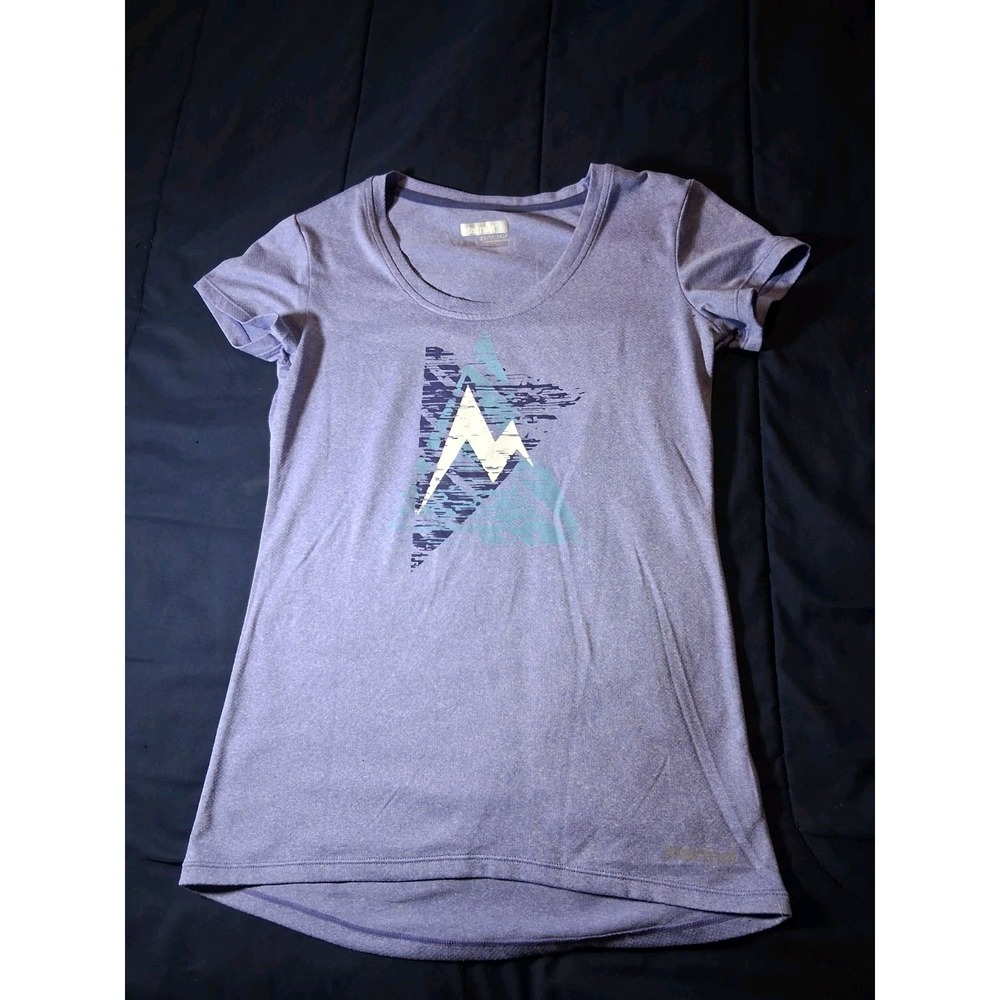 Marmot Shirt Womens‎ Extra Small Purple Tee Short Sleeve Activewear Gym Jogging